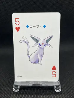 Espeon Pokemon Trump Playing Card Silver Lugia Back Nintendo Japanese - Image 1