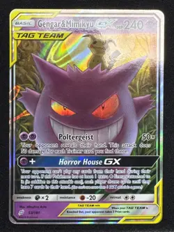 Pokemon Team Up Tag Team Gengar & Mimikyu GX 53/181 Ultra Rare - Image 2