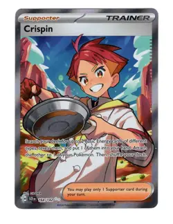 Crispin 164/142 - Pokemon TCG Stellar Crown Ultra Rare Full Art Trainer Holo NM - Image 1