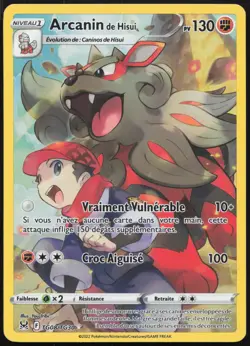 Carte Pokemon Arcanin de Hisui TG08/TG30 Origine Perdue Francais - Image 1