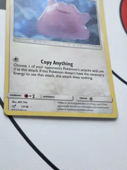 Ditto 17/18 Holo Rare Holo NM Pokemon Detective Pikachu - Image 4