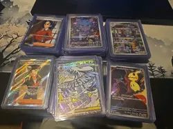 Pokemon Bulk Of AR, SR, MA, Trainers, Trainer Items. Lot Of 103 and EX,V bulk - Image 1