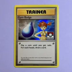 Gym Badge (Misty) XY204 Black Star Promo Pokemon- Ungraded NM - Image 1