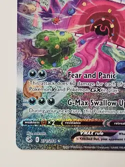 2021 POKEMON SWORD & SHIELD FUSION STRIKE #271/264 GENGAR VMAX SECRET RARE - Image 3
