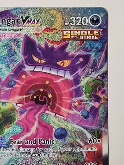 2021 POKEMON SWORD & SHIELD FUSION STRIKE #271/264 GENGAR VMAX SECRET RARE - Image 4