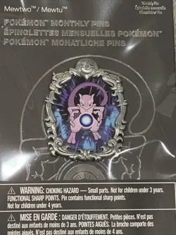 Mewtwo Pokemon Monthly Pins: Legendary Moments Pin (1 of 12) - In Hand For Post! - Image 4
