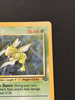 Pokemon TCG Scyther Jungle 10/64 Holo 1999-2000 WOTC Base Set Holo Rare LP - Image 3