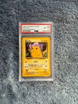1999 Pokemon Game Base Set Pikachu Yellow Cheeks #58 / 102 Graded PSA 8 NM-MT - Image 1