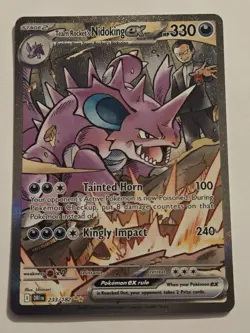Team Rocket's Nidoking ex 233/182 Sv10: Destined Rivals Holo SIR Pokemon TCG - Image 1