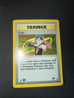 KOGA 2000 POKEMON GYM CHALLENGE 1ST EDITION TRAINER HOLO 19/132 Q5404 - Image 1