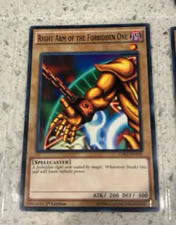 1996 YU-GI-OH LOB EXODIA THE FORBIDDEN ONE 1ST EDITION ULTRA RARE ASIAN FULL SET - Image 3