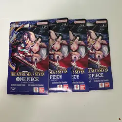 One Piece TCG OP14 The Azure Sea’s Seven Booster Pack Of 4 Factory Sealed New - Image 1