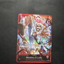 Monkey.D.Luffy ST21-001 - One Piece TCG Starter Deck EX: Gear 5 Foil NM Leader - Image 1