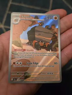 Crustle 130/086 - S&V Black Bolt Illustration Rare - Pokemon TCG Card English - Image 2