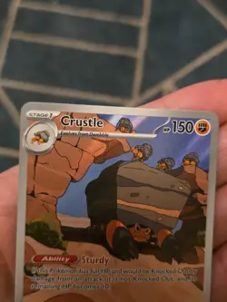 Crustle 130/086 - S&V Black Bolt Illustration Rare - Pokemon TCG Card English - Image 3