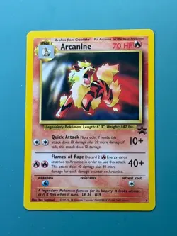Pokemon Card - Arcanine WoTC Black Star Promo #6 - Image 1