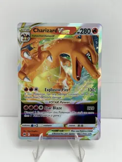 Pokemon TCG Charizard VSTAR Crown Zenith Holo Ultra Rare Card 019/159 - Image 1