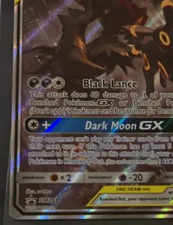 Umbreon and Darkrai GX Tag Team Black Star Promo SM241 Pokemon Card - Image 4