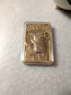 Pikachu 1999 Pokemon 23K Gold-Plated Burger King Nintendo Trading Card No Box - Image 4