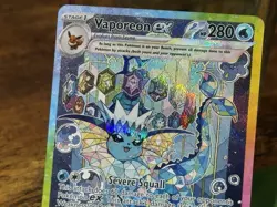 Pokemon TCG Vaporeon EX Prismatic Evolutions Special Illustration Card 149/131 - Image 5