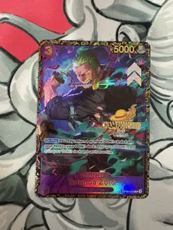 One Piece Card Roronoa Zoro 2025 Top 16 Regional Championship OP09-076 English - Image 1