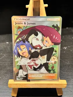 2019 Jesse And James Pokemon TCG Full Art Trainer Card 68/68 Hidden Fates NM - Image 1