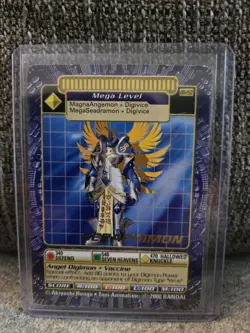 Digimon Digi Battle Card Seraphimon BO-150 Series 3 Gold Lettering 2000 NM/LP - Image 1