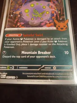 Spiritomb 087/132 Mega Evolutions Play! Promo Event Pokemon Card - Image 2