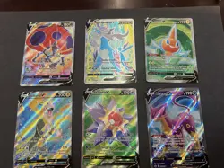 Set Of 6 Full Art V Cards Near Mint Pokemon TCG Holo Boltund Rotom Starmie More - Image 1