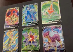 Set Of 6 Full Art V Cards Near Mint Pokemon TCG Holo Boltund Rotom Starmie More - Image 2