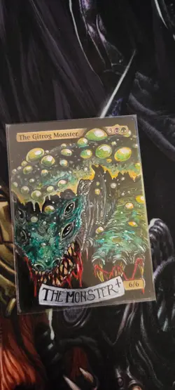 MTG ALTER: The Gitrog Monster, by Fiddlesticks. Full art alter/tarot style - Image 1