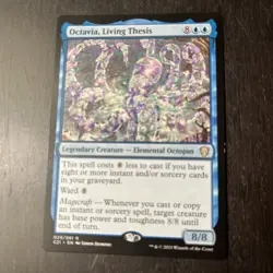 MTG STARTER COMMANDER DECK - Octavia, Living Thesis - Mono Blue Spellsling - Image 1