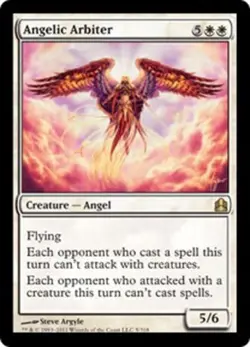 MTG Angelic Arbiter, Commander 2011, Damaged, English - Image 1