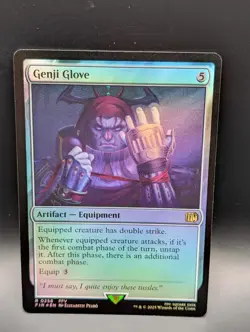 MTG - Genji Glove - FOIL - Artifact Equipment - FIN #258 - Rare - NM - Image 1