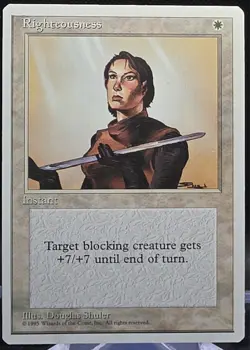 Righteousness MTG Core Set 4th Edition Regular Rare MINT - Image 1