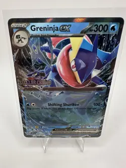 Pokemon TCG Stellar Crown Stamped Greninja EX 041/142 Double Rare - Image 1
