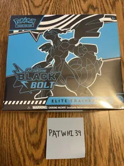 Pokemon TCG Black Bolt Elite Trainer Box ETB Sealed IN HAND - Image 1