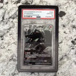 2024 POKEMON SFA EN SHROUDED FABLE 066 HOUNDOOM ILLUSTRATION RARE PSA 10 - Image 1