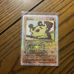Mankey 81/110 Legendary Collection Reverse Holo MP-HP Rare Pokemon 2002 - Image 1