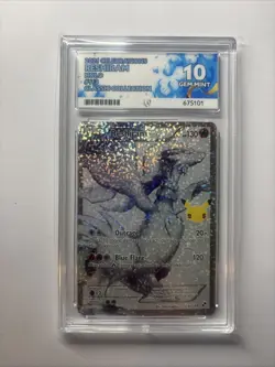 Pokemon TCG Reshiram Celebrations Full Art 113/114 Ace 10 Perfect Subgrades - Image 1