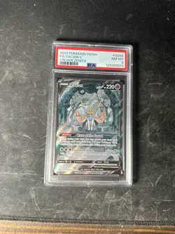 2023 POKEMON SWORD & SHIELD CROWN ZENITH #GG48 FULL ART/ZACIAN V PSA 8 - Image 1