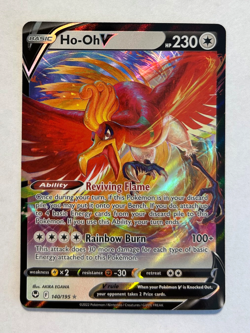 Pokemon Silver Tempest - HO-OH V - 140/195 - NM - Image 1