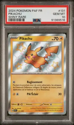 🇫🇷 PIKACHU SHINY PSA 10 - DESTINEES DE PALDEA 131/091 PAF Carte Pokemon 🇫🇷 - Image 2