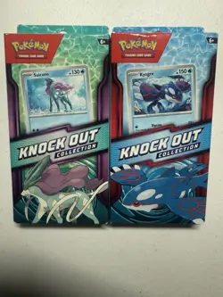 Pokemon- Suicune & Kyogre Knock Out Collection (Both) Sealed With Promo - Image 1