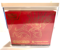 POKEMON CENTER ELITE TRAINER BOX ETB SCARLET & VIOLET RED NEW SEALED W/CASE ! - Image 1