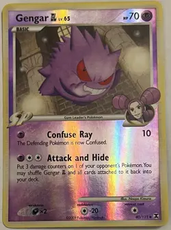 Pokemon Gengar GL 40/111 Uncommon Reverse Holo Rising Rivals Series - Image 1