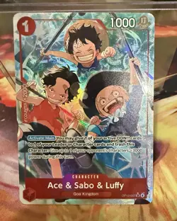 Ace & Sabo & Luffy (Alternate Art) OP13-007 Carrying On His Will Foil - Image 1