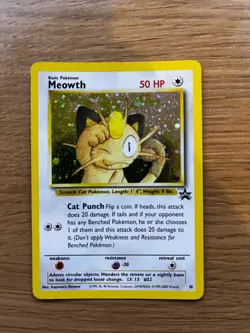 Meowth | Black Star Promo 10 | LP | Holo Pokemon Card - Image 2
