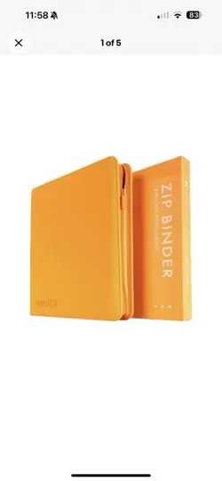 Vault X 12 Pocket Binder Neon Orange - 480 Cards Exo-Tec Zip Limited Edition 🍊 - Image 2
