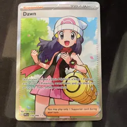 Dawn 118/094 Me02: Phantasmal Flames Holo Pokemon Card Full Art Trainer - Image 1